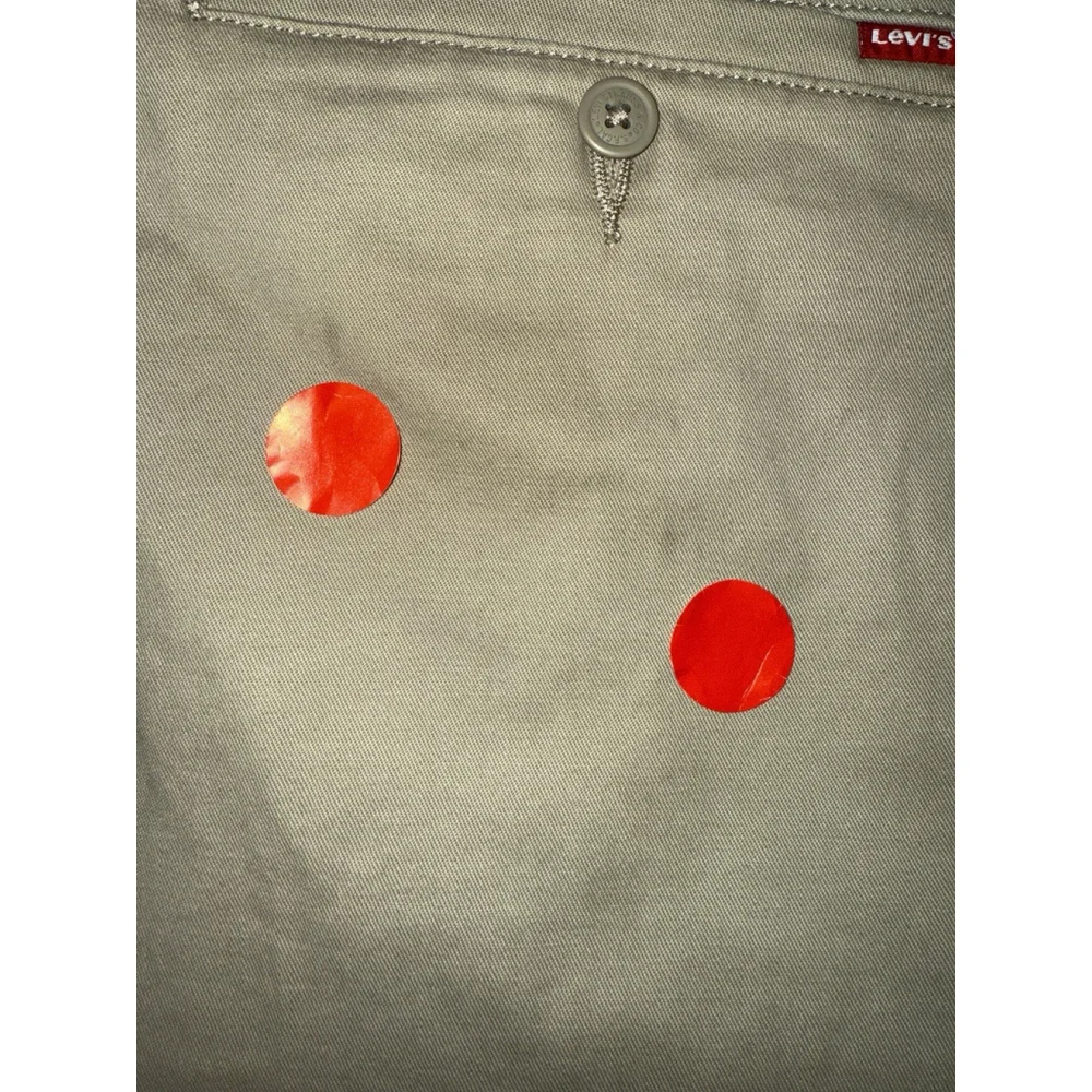 Levis Pants XX Chino Standard‎ Taper Stretch Khaki Brown Size 38x31 NWT Flawed